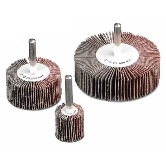 Flap Wheel, 1x1x1/4, A/O, 80G (50 Pack)