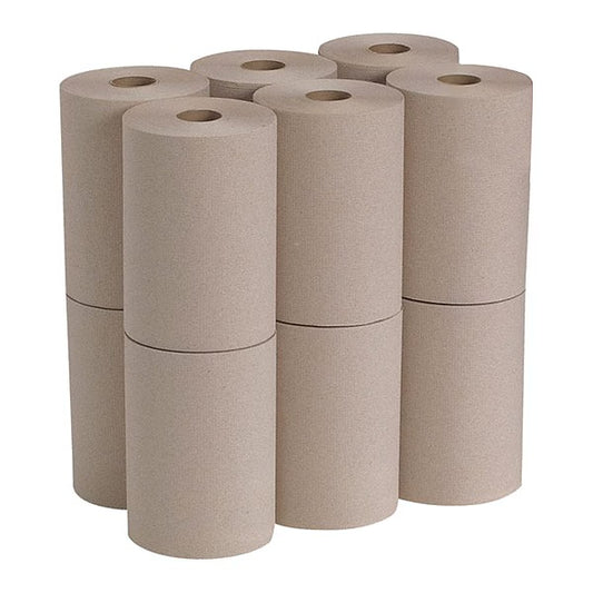 Pacific Hardwound Paper Towels, Continuous Roll, 7 7/8 in W, 350 ft L, Brown, PK12